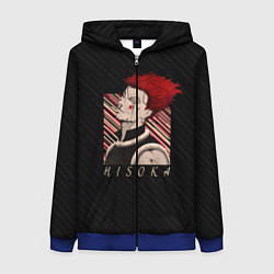 Толстовка на молнии женская Хисока Охотник x Охотник, цвет: 3D-синий