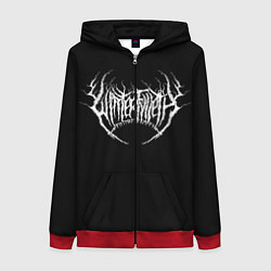 Толстовка на молнии женская Winterfylleth, цвет: 3D-красный