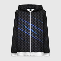Женская толстовка на молнии СТАЛЬНАЯ СЕТКА НЕОН STEEL MESH NEON