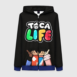 Женская толстовка на молнии Toca Life: Friends