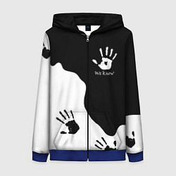 Толстовка на молнии женская TES WE KNOW МЫ ЗНАЕМ, цвет: 3D-синий