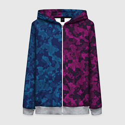 Женская толстовка на молнии NEON MILITARY НЕОНОВОЕ МИЛИТАРИ