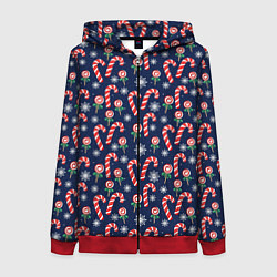 Женская толстовка на молнии Christmas Candy