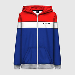 Толстовка на молнии женская В стиле 90х FIRM, цвет: 3D-меланж