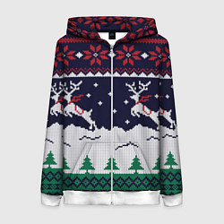 Женская толстовка на молнии СВИТЕР С ОЛЕНЯМИ DEER SWEATER