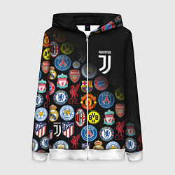 Женская толстовка на молнии JUVENTUS LOGOBOMBING SPORT