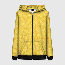 Толстовка на молнии женская Золотые Монеты Money, цвет: 3D-черный