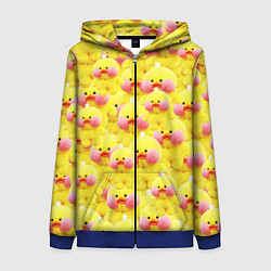 Толстовка на молнии женская УТОЧКА ЛАЛАФАНФАН - УТЯ, цвет: 3D-синий