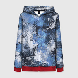 Женская толстовка на молнии Спортивный камуфляж Пикси - Черника