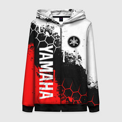 Толстовка на молнии женская YAMAHA - ЯМАХА, цвет: 3D-черный