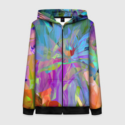 Женская толстовка на молнии Abstract color pattern Summer 2022