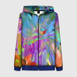 Женская толстовка на молнии Abstract color pattern Summer 2022