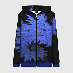 Женская толстовка на молнии Абстрактный морозный узор Abstract frost pattern