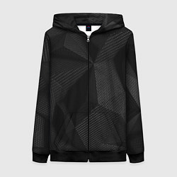 Женская толстовка на молнии КАРБОН ПОЛИГОНЫ