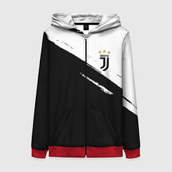 Женская толстовка на молнии Juventus маленькое лого