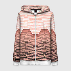 Женская толстовка на молнии Hexagon Minimal