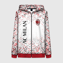 Женская толстовка на молнии Ac milan logo