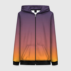 Женская толстовка на молнии Sunset Gradient