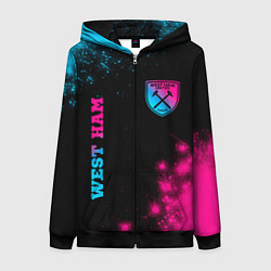 Женская толстовка на молнии West Ham Neon Gradient