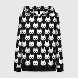 Толстовка на молнии женская Stray Pattern, цвет: 3D-черный