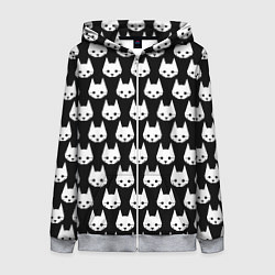 Толстовка на молнии женская Stray Pattern, цвет: 3D-меланж