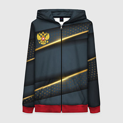 Женская толстовка на молнии Russia luxury gold