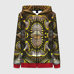 Женская толстовка на молнии Трехмерный фрактал