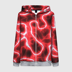 Женская толстовка на молнии Огненный камуфляж