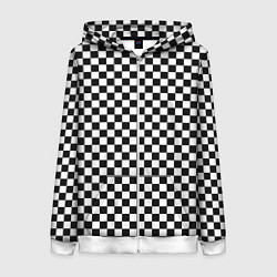Женская толстовка на молнии Шахматное пано