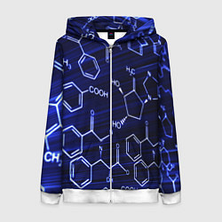 Женская толстовка на молнии Графическая химия