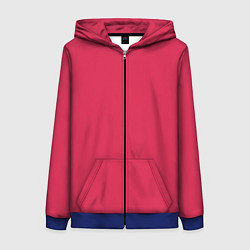 Женская толстовка на молнии Viva magenta pantone textile cotton