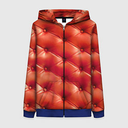Женская толстовка на молнии Quilted furniture leather