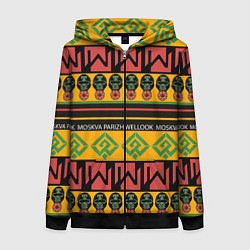 Женская толстовка на молнии Цвета африки