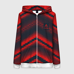 Толстовка на молнии женская Mitsubishi sign, цвет: 3D-белый