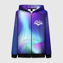 Толстовка на молнии женская Warframe northern cold, цвет: 3D-черный