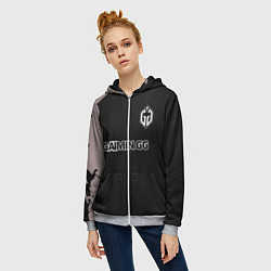 Толстовка на молнии женская Gaimin Gladiators Splash, цвет: 3D-меланж — фото 2