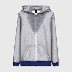 Толстовка на молнии женская С пятнами пота, цвет: 3D-синий