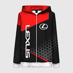 Женская толстовка на молнии Lexus - red sportwear