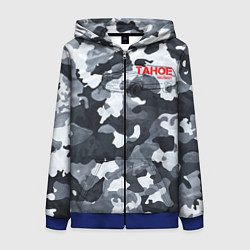 Толстовка на молнии женская Chevrolet tahoe military тахо, цвет: 3D-синий