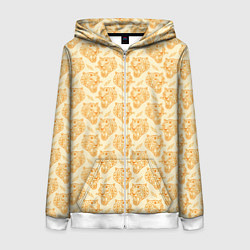 Женская толстовка на молнии Рычания тигра