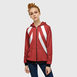 Толстовка на молнии женская Спорт костюм Марата, цвет: 3D-черный — фото 2