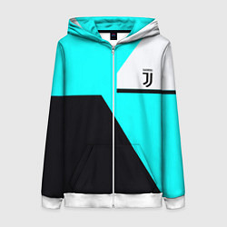 Толстовка на молнии женская Juventus sport geometry fc, цвет: 3D-белый