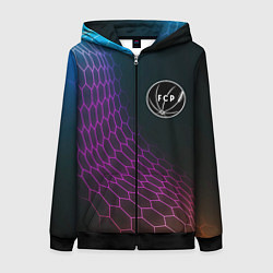 Женская толстовка на молнии Porto футбольная сетка