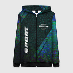 Женская толстовка на молнии Haval sport glitch blue