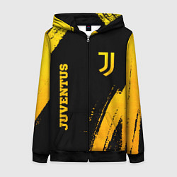 Женская толстовка на молнии Juventus - gold gradient вертикально