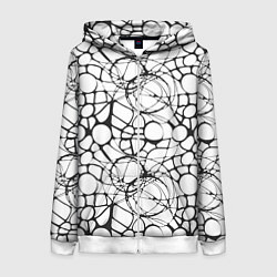 Женская толстовка на молнии Абстрактный нейрографический узор