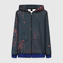 Женская толстовка на молнии Брызги краски на стену