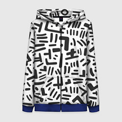 Женская толстовка на молнии Паттерн линиями