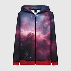 Женская толстовка на молнии Абстрактный космос фантастика
