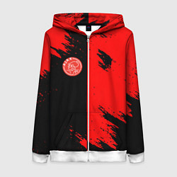Женская толстовка на молнии Ajax sport color red